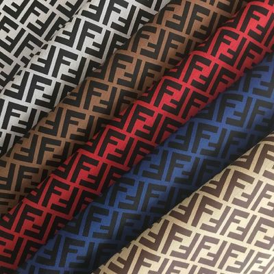 In Double F Letter PVC túi da giả ví ví điện thoại hộp quà vải da