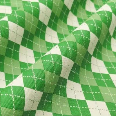 Túi tay tùy chỉnh in hình mẫu vải da giả PVC kim cương hình học