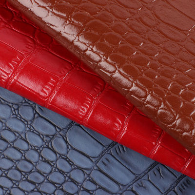Lớp da được tạo ra từ microfiber cho giày 1.2mm Elegance Crocodile Pattern Leather