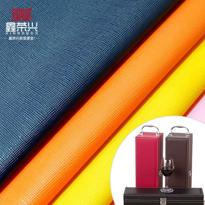 PVC Cross Grain nhân tạo da tổng hợp cho ví bao bì vỏ giày Notebook da vải