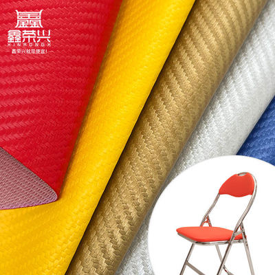 Vải da tổng hợp PVC vân sợi carbon giả màu sáng dùng trang trí nội thất ô tô, giày dép, đệm