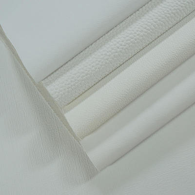 Pvc màu trắng in ấn kỹ thuật số Da nhân tạo tổng hợp cho túi sổ tay điện thoại Shell Table Mat Fabric Da giả