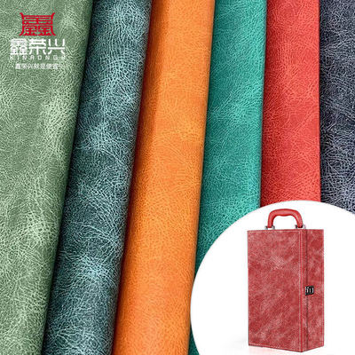 PVC in vải da tổng hợp Mẫu phun dầu chống nước cho sổ tay / thảm bàn / hộp bọc vỏ điện thoại cho túi thủ công