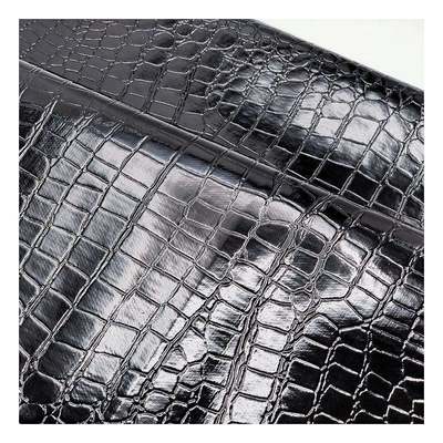 Da bóng cao cấp Vân đá PVC Giả da Họa tiết Động vật Giày Túi và Túi Vải Giả da