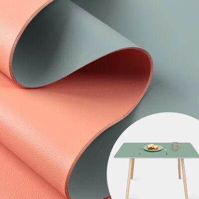 ECO 160cm Phương pháp da bò PVC rộng hai mặt màu khác nhau giày da nhân tạo thảm bàn và túi vải