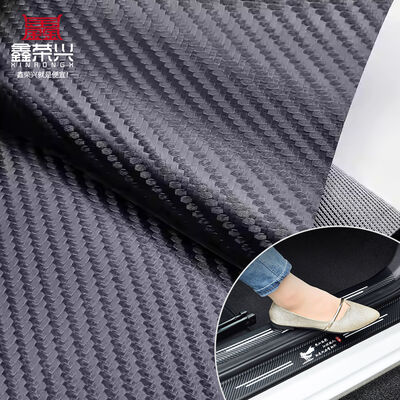 Hot-sale Pvc Carbon Fiber Grain Patterns Artificial Synthetic Leather Cheap Price Chair Sofa Shoes Car Foot Mat Faux Leather