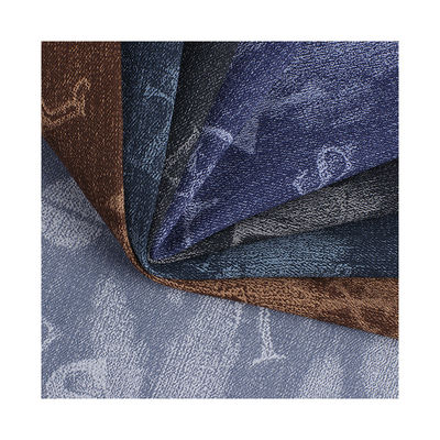 Da PU Denim giặt thân thiện với môi trường Da giả nhẹ