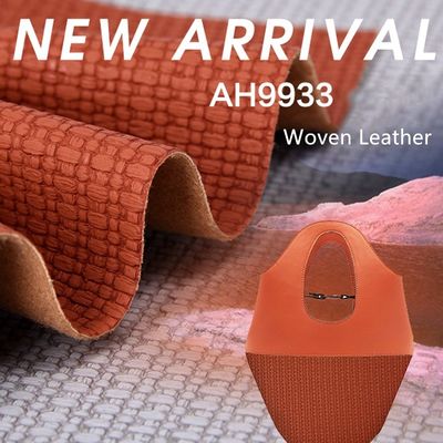 1.2mm Mô hình dệt kiểu dáng túi xách da PVC Placemat Bức tường trang trí hộp mỹ phẩm Bao bì