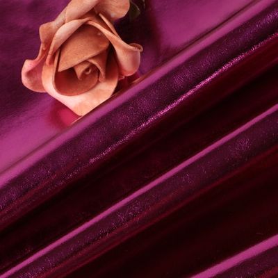 0.5mm Laser khắc PU da Eco thân thiện kim loại bóng PU da