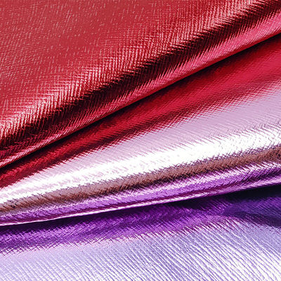 Hộp đóng gói da Saffiano Cross PVC phim kim loại Da giả Dự án