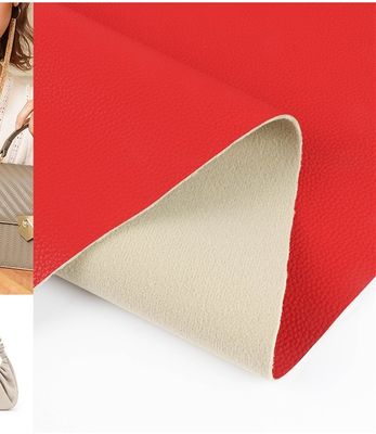 Túi tay Lychee PU vải da giả dựa trên nước Không có dung môi PU da