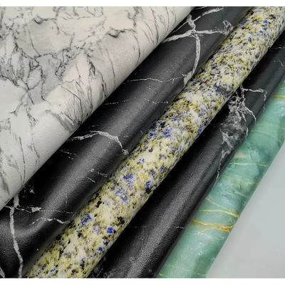 0.7mm chống nước PU da tổng hợp giả hình đá cẩm thạch