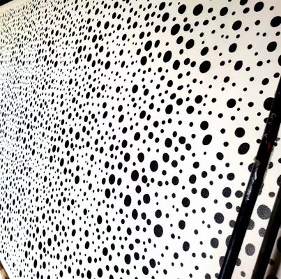 Polka Dot PU faux da mềm chải đáy vải polyurethane da