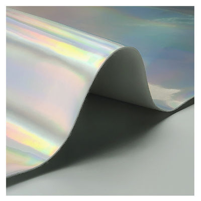 Chiếc gương laser da PU và da giả chống nước độ dốc phản xạ bạc