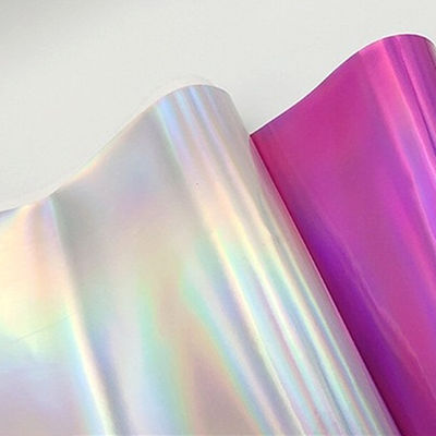 Chiếc gương laser da PU và da giả chống nước độ dốc phản xạ bạc