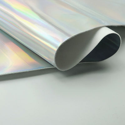 Chiếc gương laser da PU và da giả chống nước độ dốc phản xạ bạc