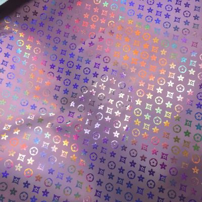 Túi tay Laser khắc PU Da màu sắc Hoa Pentagon Da nhân tạo PU