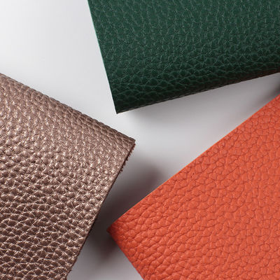 Custom Lychee mềm da PVC cho túi giả vờ bông Velvet nền vải