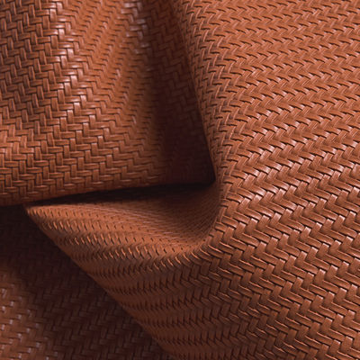 1.2mm Straw Mat Woven Pattern PVC Da túi xách thời trang trang trí nhà vật liệu giày