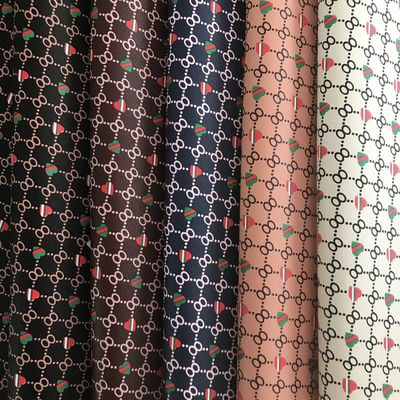 Bức in hình trái tim số 8 PVC túi da giả ví ví điện thoại hộp gói vải da