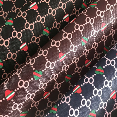 Bức in hình trái tim số 8 PVC túi da giả ví ví điện thoại hộp gói vải da