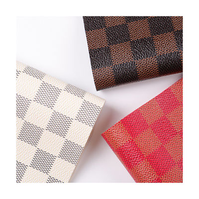 Da in PVC cho túi Mixta Color Checkerboard Vải da giả
