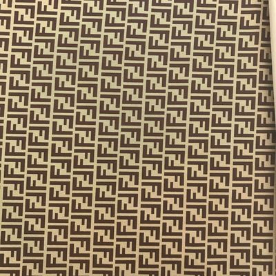 In Double F Letter PVC túi da giả ví ví điện thoại hộp quà vải da