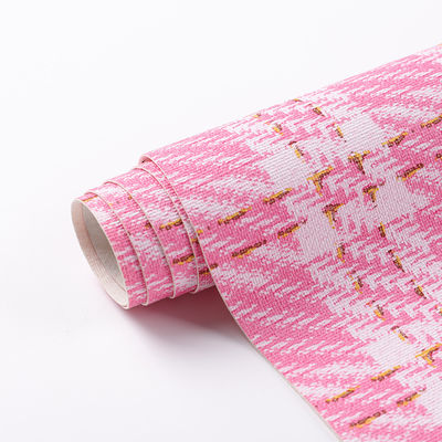 0.7mm Synthetic PVC Da cho túi in vàng dây lưới