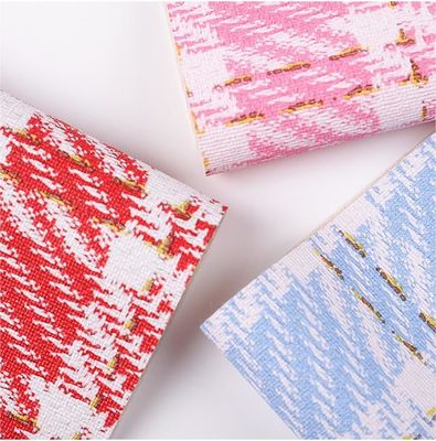 0.7mm Synthetic PVC Da cho túi in vàng dây lưới