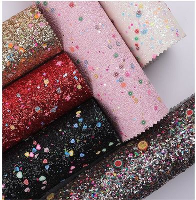 In mềm Glitter PU Da Glamorous Sequins Quả kẹo sáng 1.2mm dày