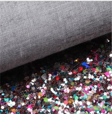 In mềm Glitter PU Da Glamorous Sequins Quả kẹo sáng 1.2mm dày