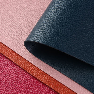 Hai mặt da lychee PVC cho túi / thảm bàn thân thiện với môi trường