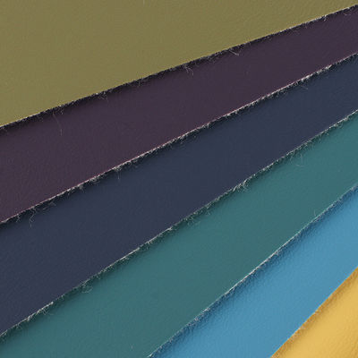 0.8mm Độ dày da PVC được đánh răng bằng vải đằng sau đồ nội thất Đồ chơi nhạc