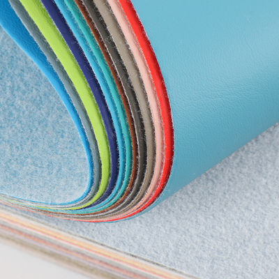 0.8mm Độ dày da PVC được đánh răng bằng vải đằng sau đồ nội thất Đồ chơi nhạc