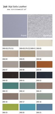 0.8mm Độ dày da PVC được đánh răng bằng vải đằng sau đồ nội thất Đồ chơi nhạc