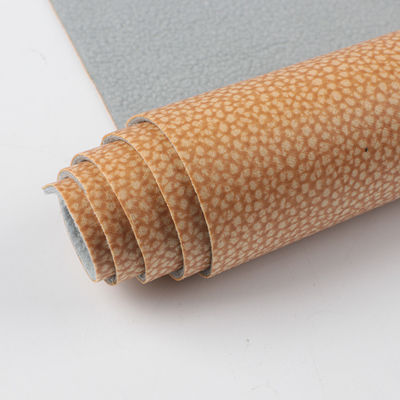 Litchi Leathaire Fabric 1,2mm Vải da thở cho ghế sofa / gối