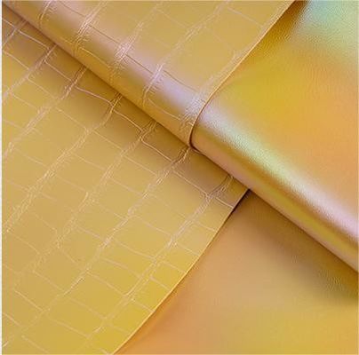 Màu sắc nghiêng cá sấu PVC giả túi da nhân tạo Da vật liệu vải