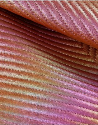 Màu sắc Đường nghiêng kim cương PVC giả túi da nhân tạo Da vật liệu vải