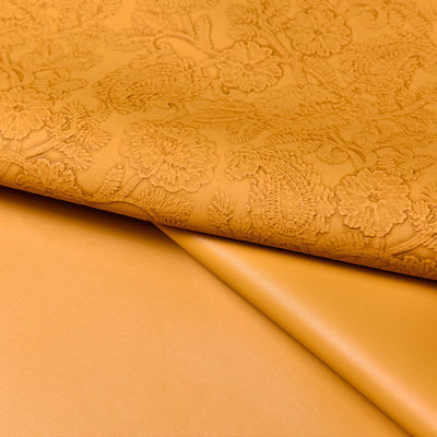 3D Retro Floral Embossed PVC da cho túi xách đóng gói hộp trang trí vải Placemat da giả