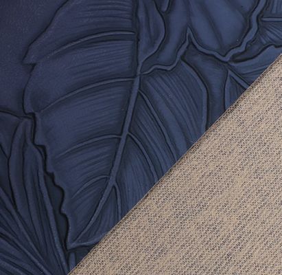 3D Retro Floral Embossed PVC Da Đánh răng đáy cho túi xách Bao bì hộp trang trí vải Placemat Da giả