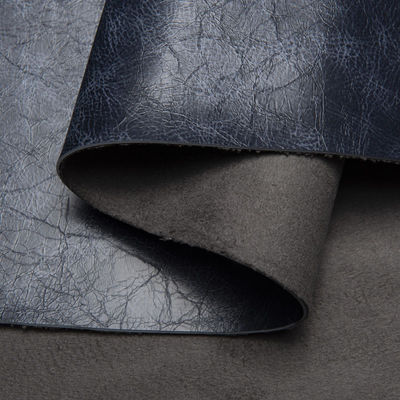 Soft Handfeel 1.5-2.5mm Suede Backing Oil Wax Crazy Horse Leather PVC Da nhân tạo cho túi ghế sofa