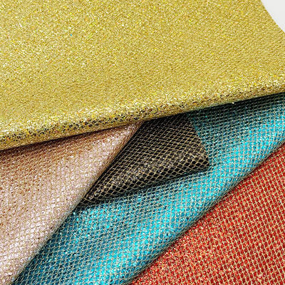 Vải giả da PVC kim tuyến thô loại lưới co giãn cho giày dép, túi xách, bao bì, ghế sofa, lót ngoài trời