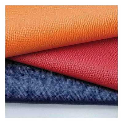 PVC Cross Grain nhân tạo da tổng hợp cho ví bao bì vỏ giày Notebook da vải
