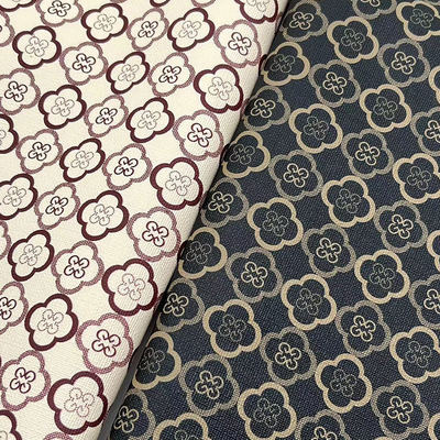 Da PVC in hình cỏ bốn lá giả da tổng hợp phong cách cho túi xách, bao bì, sổ tay, ốp điện thoại, vải giả da