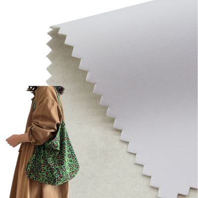 Pvc màu trắng in ấn kỹ thuật số Da nhân tạo tổng hợp cho túi sổ tay điện thoại Shell Table Mat Fabric Da giả