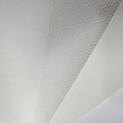 Pvc màu trắng in ấn kỹ thuật số Da nhân tạo tổng hợp cho túi sổ tay điện thoại Shell Table Mat Fabric Da giả