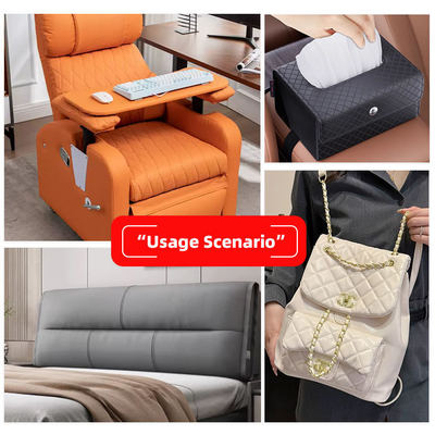 PVC 3mm Sponge Textured Fux Synthetic Leather Anti-Scratch Waterproof Soft Furniture Cover cho ghế sofa ghế massage ghế ô tô