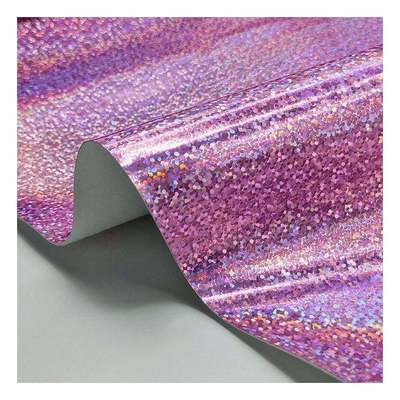 Pu Holographic Mirror Da Big Glass Pattern Grain Mirror Synthetic Artificial Fux Giày giả vờ túi xách da vải