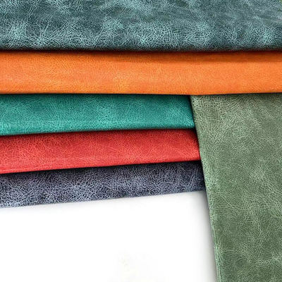 PVC in vải da tổng hợp Mẫu phun dầu chống nước cho sổ tay / thảm bàn / hộp bọc vỏ điện thoại cho túi thủ công