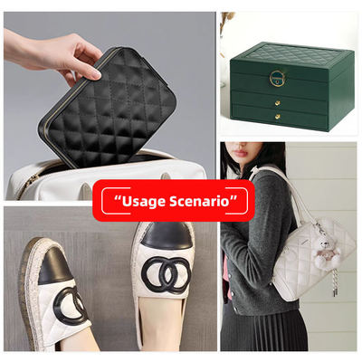 Da PVC dày 1.8mm thêu nổi sọc giả da tổng hợp không thấm nước Túi thảm trải bàn Giày Ví Trang trí Thắt lưng Ghế sofa